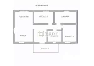 Дом 98м&sup2;, 1-этажный, участок 11 сот.  