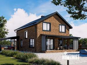 Коттедж 236м&sup2;, 2-этажный, участок 6 сот.  