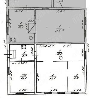 Дом 33м&sup2;, 1-этажный, участок 3 сот.  