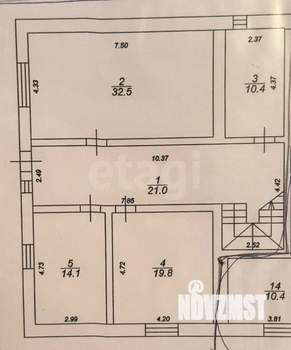 Дом 240м&sup2;, 2-этажный, участок 5 сот.  