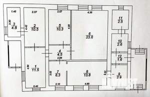 Дом 100м², 1-этажный, участок 8 сот.  