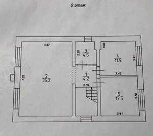 Дом 160м&sup2;, 2-этажный, участок 8 сот.  
