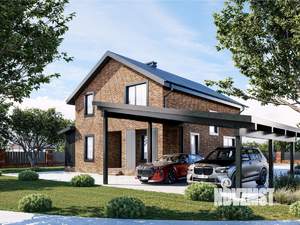 Коттедж 236м&sup2;, 2-этажный, участок 6 сот.  