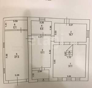 Дом 190м&sup2;, 2-этажный, участок 6 сот.  