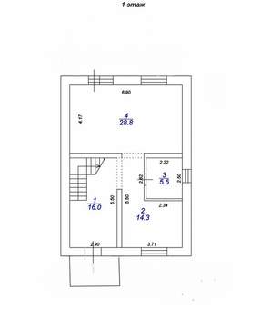 Дом 140м², 2-этажный, участок 5 сот.  