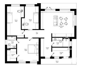 Коттедж 125м², 1-этажный, участок 7 сот.  