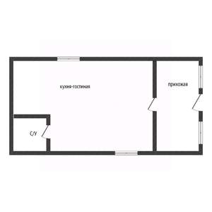 Дом 55м&sup2;, 1-этажный, участок 4 сот.  