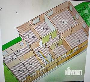 Дом 548м², 3-этажный, участок 6 сот.  