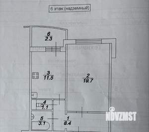 1-к квартира, на длительный срок, 50м2, 6/17 этаж