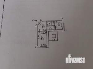 1-к квартира, на длительный срок, 49м2, 4/5 этаж
