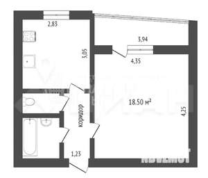 1-к квартира, на длительный срок, 38м2, 6/10 этаж