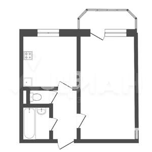 1-к квартира, на длительный срок, 35м2, 6/9 этаж