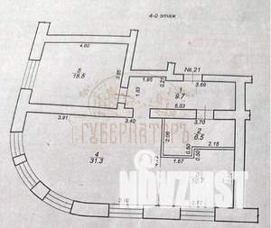 2-к квартира, на длительный срок, 77м2, 4/4 этаж
