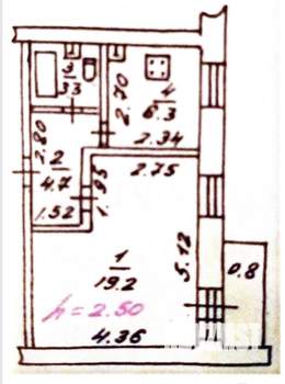 1-к квартира, на длительный срок, 33м2, 2/9 этаж