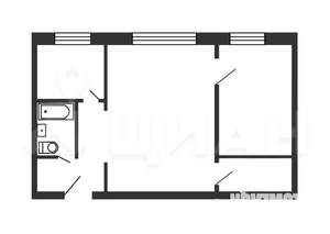 2-к квартира, на длительный срок, 50м2, 3/5 этаж