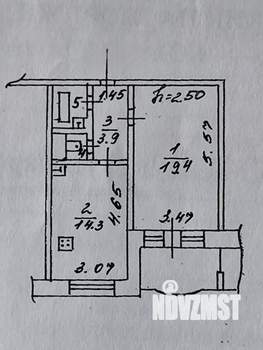 1-к квартира, на длительный срок, 44м2, 7/11 этаж