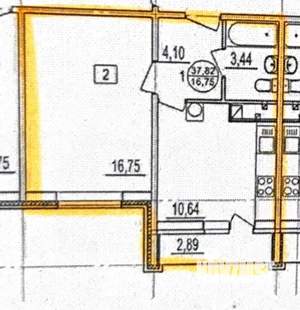 1-к квартира, на длительный срок, 35м2, 5/12 этаж