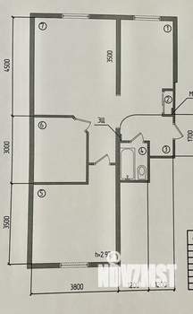 2-к квартира, посуточно, 54м2, 3/4 этаж