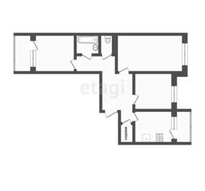 3-к квартира, вторичка, 67м2, 7/10 этаж