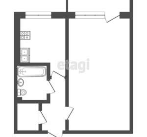 1-к квартира, вторичка, 39м2, 3/5 этаж