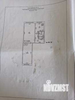 2-к квартира, вторичка, 42м2, 1/5 этаж