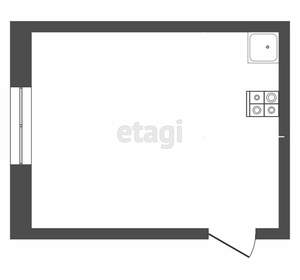 1-к квартира, вторичка, 20м2, 5/5 этаж