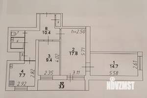 3-к квартира, вторичка, 67м2, 9/12 этаж