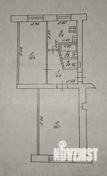 2-к квартира, вторичка, 46м2, 1/5 этаж