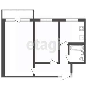 2-к квартира, вторичка, 41м2, 3/5 этаж