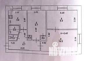 3-к квартира, вторичка, 48м2, 2/5 этаж
