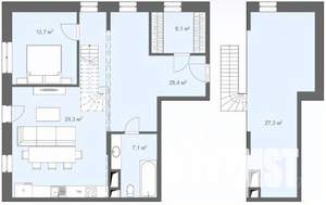 2-к квартира, сданный дом, 107м2, 5/5 этаж