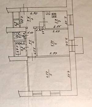 2-к квартира, вторичка, 54м2, 3/3 этаж
