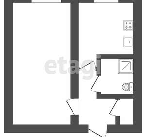 1-к квартира, вторичка, 31м2, 1/5 этаж