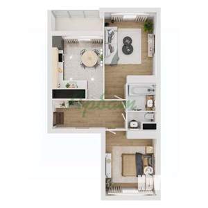 2-к квартира, вторичка, 65м2, 3/17 этаж