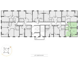 2-к квартира, вторичка, 47м2, 14/17 этаж
