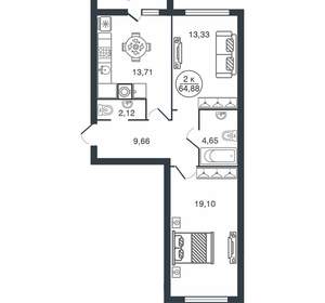 2-к квартира, вторичка, 65м2, 5/15 этаж