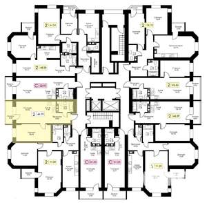 1-к квартира, вторичка, 47м2, 13/17 этаж