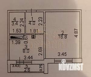 1-к квартира, вторичка, 35м2, 13/14 этаж