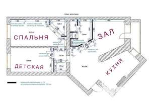 3-к квартира, вторичка, 99м2, 6/6 этаж