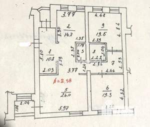 3-к квартира, вторичка, 116м2, 2/7 этаж