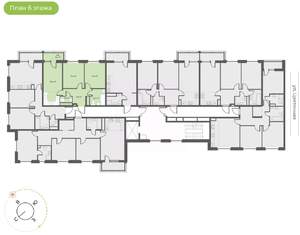 2-к квартира, вторичка, 59м2, 9/10 этаж