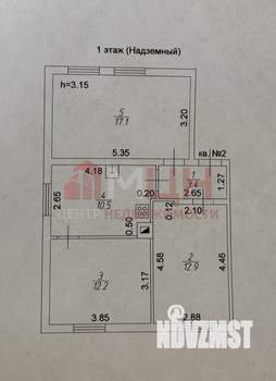 3-к квартира, вторичка, 56м2, 1/1 этаж