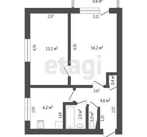 2-к квартира, вторичка, 44м2, 5/5 этаж