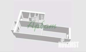 2-к квартира, вторичка, 46м2, 4/5 этаж