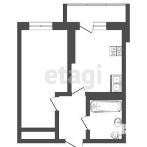 1-к квартира, вторичка, 32м2, 17/17 этаж