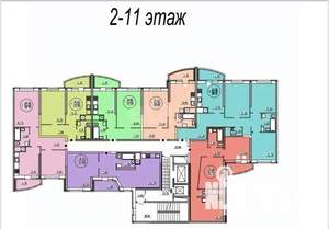 2-к квартира, вторичка, 67м2, 11/13 этаж