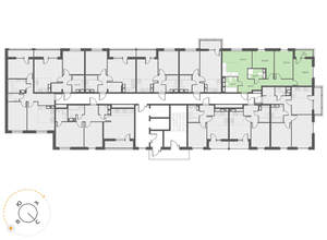 3-к квартира, вторичка, 73м2, 6/17 этаж