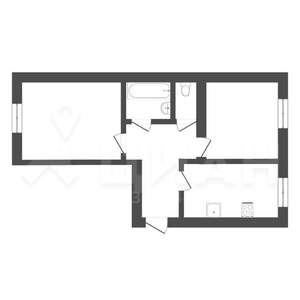 2-к квартира, вторичка, 49м2, 5/5 этаж