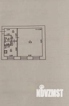1-к квартира, вторичка, 33м2, 1/2 этаж