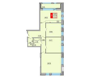 3-к квартира, вторичка, 114м2, 4/8 этаж